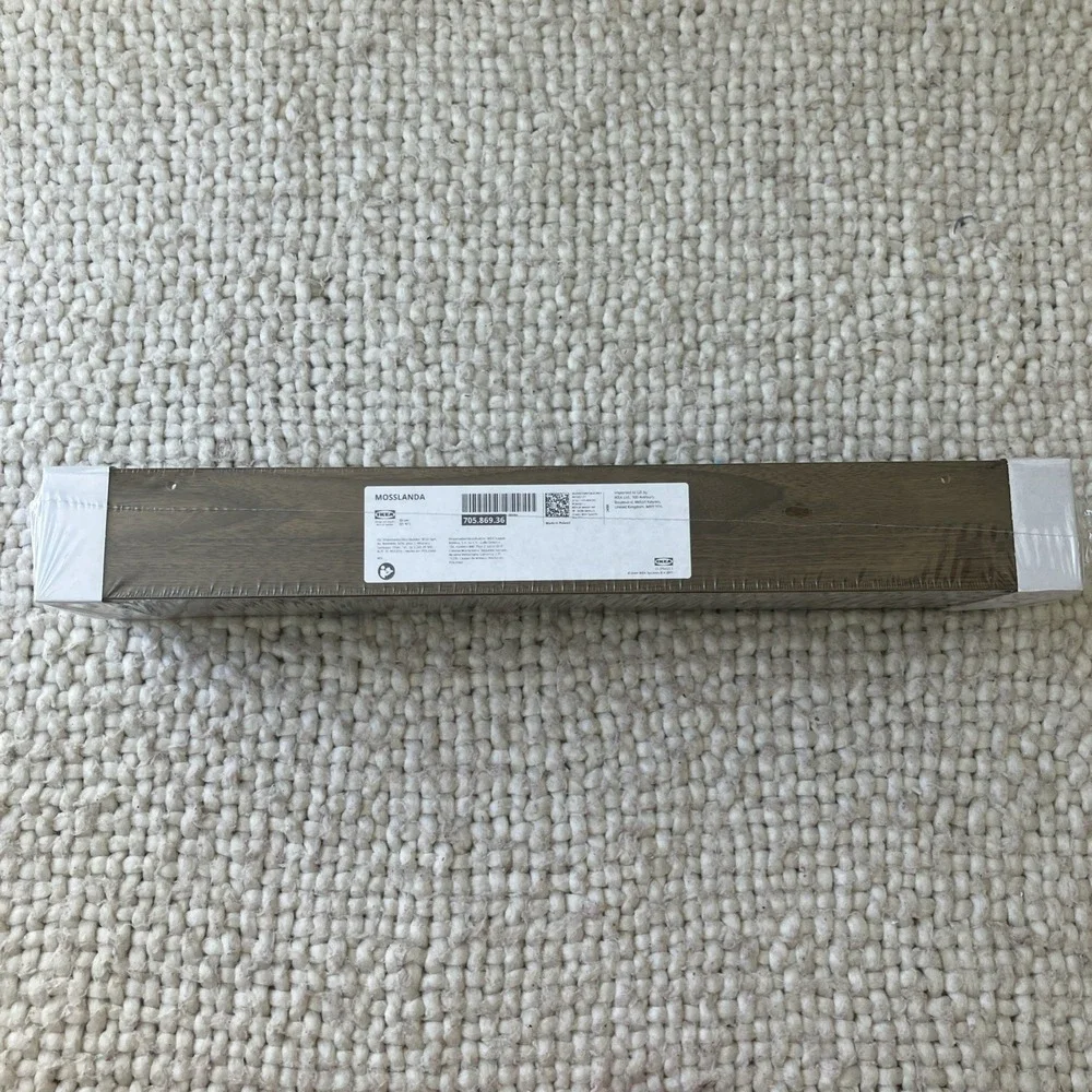 IKEA MOSSLANDA Picture Ledge Walnut Effect Floating Shelf 55cm 21 3/4